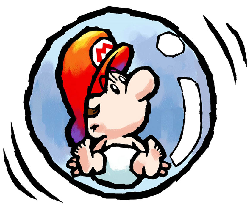 Baby Mario Art from Yoshi's Island DS