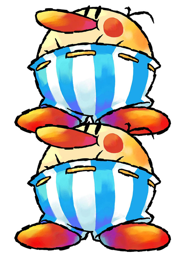 Burt Bros Art from Yoshi's Island DS