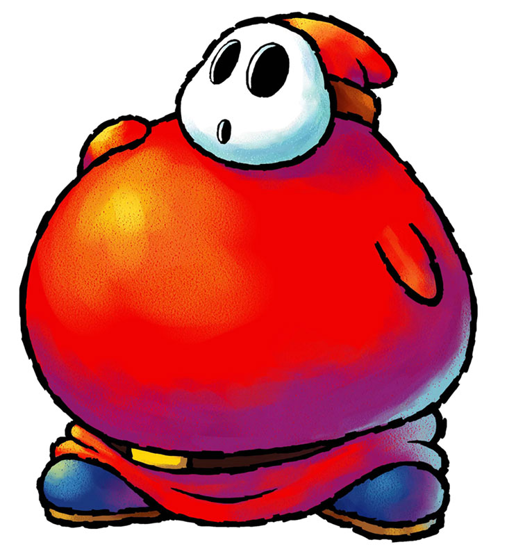 Fat Guy Art from Yoshi's Island DS