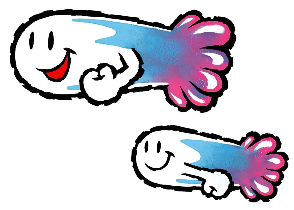 Gusty Art from Yoshi's Island DS
