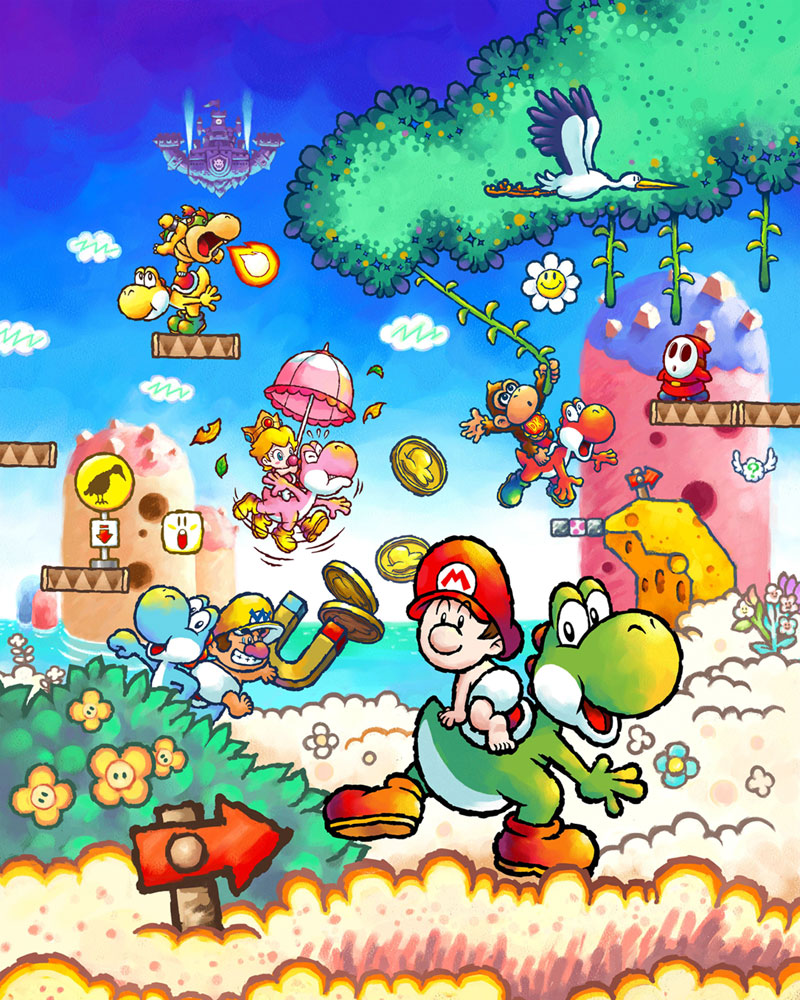 Promotional Illustration from Yoshi's Island DS