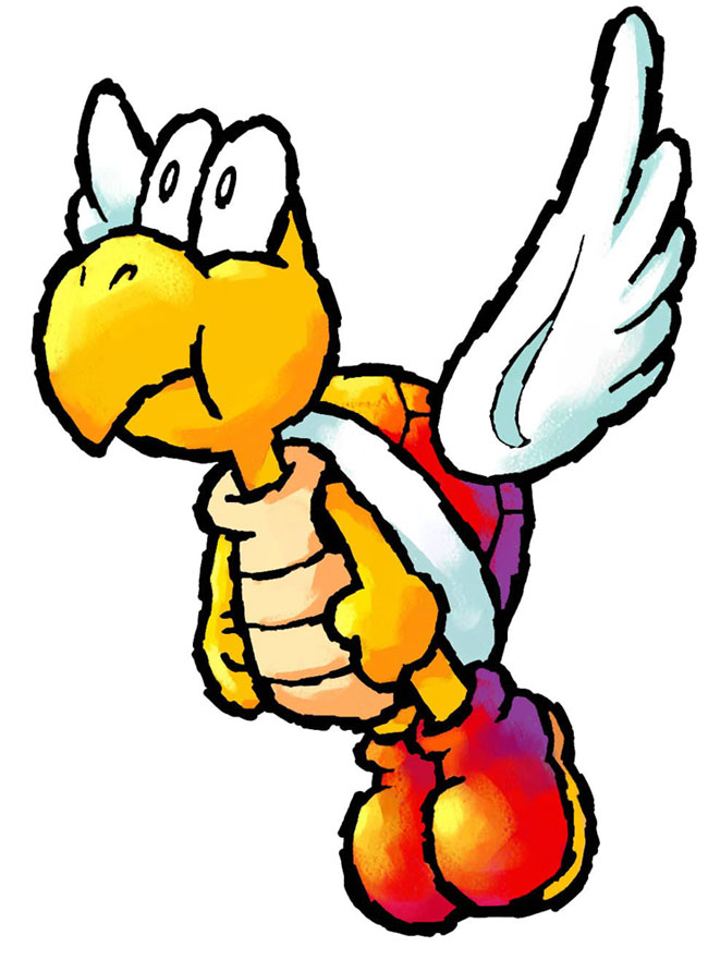 Koopa Paratroopa Art from Yoshi's Island DS
