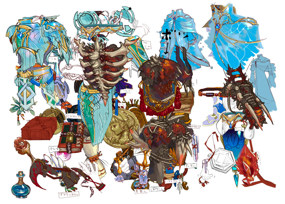 Armor Designs Art from Ys: The Ark of Napishtim
