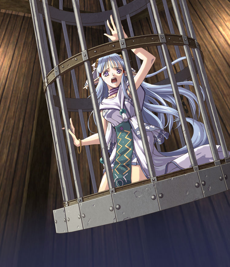 Caged Olha Illustration from Ys: The Ark of Napishtim