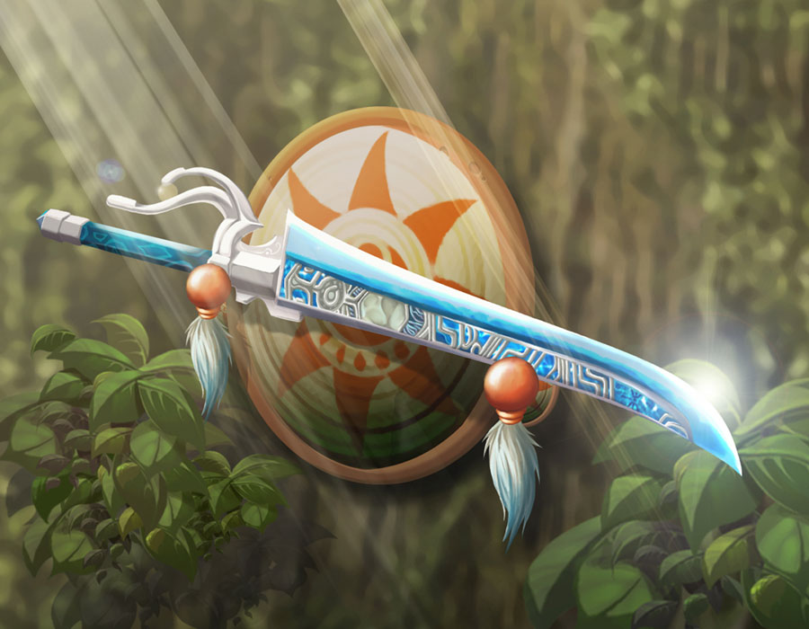 Sword & Shield Illustration from Ys: The Ark of Napishtim