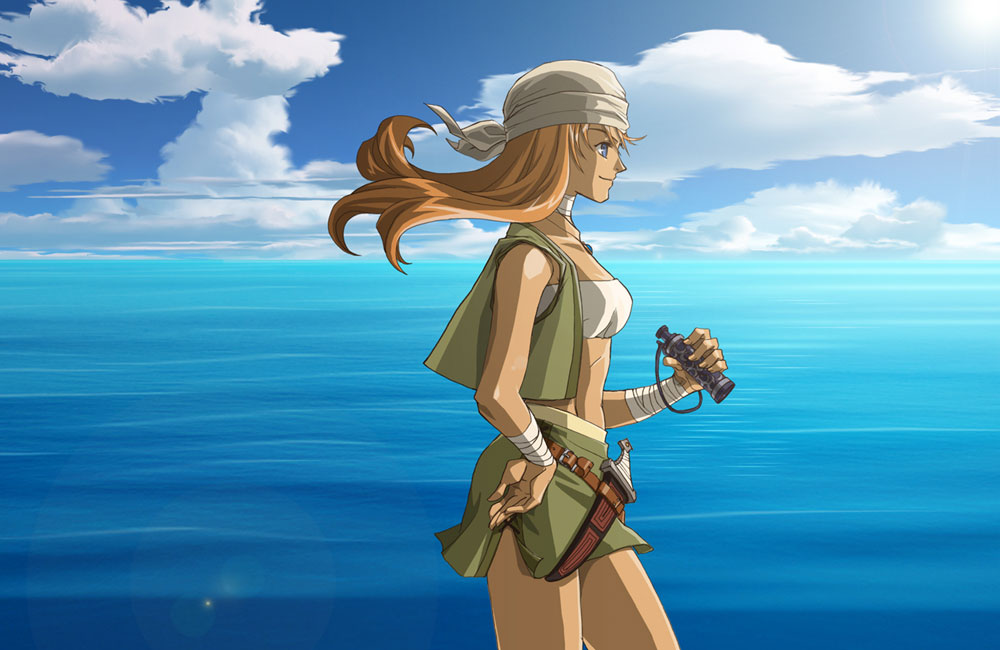 Terra Seaside Illustration from Ys: The Ark of Napishtim