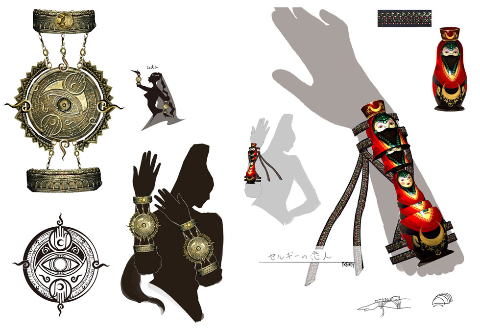 Accessories Art from Bayonetta