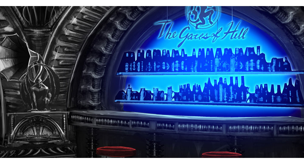 Bar Concept Art from Bayonetta