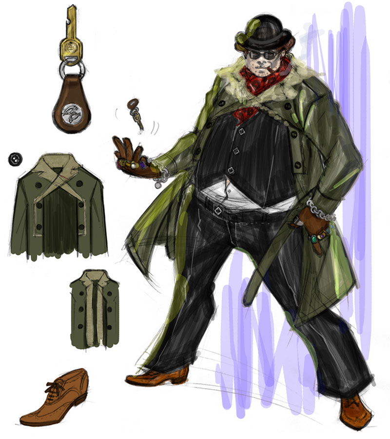Enzo Concept Art from Bayonetta