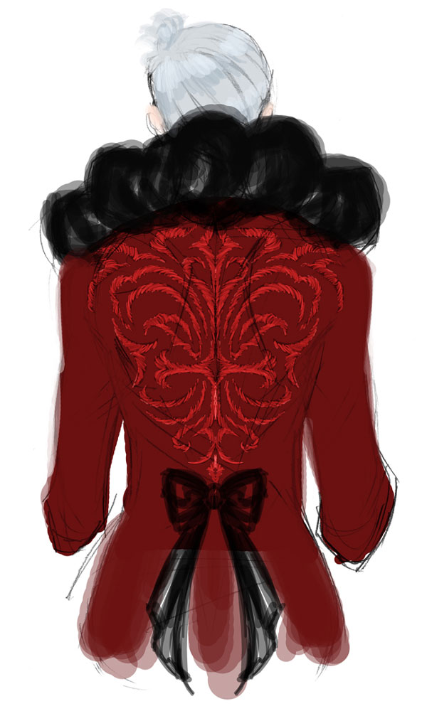 Jeanne Back Embroidery Art from Bayonetta