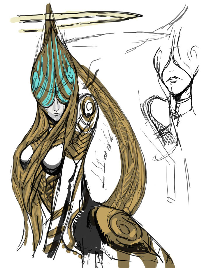 Joy Concept Art from Bayonetta