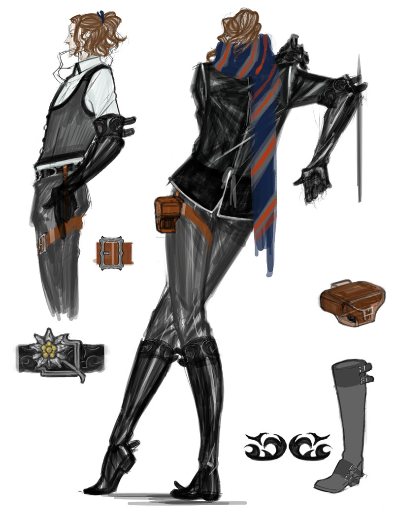 Luka Backside Art from Bayonetta