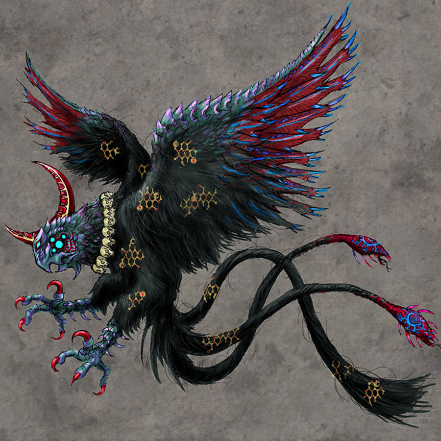 Malphas Summon Art from Bayonetta