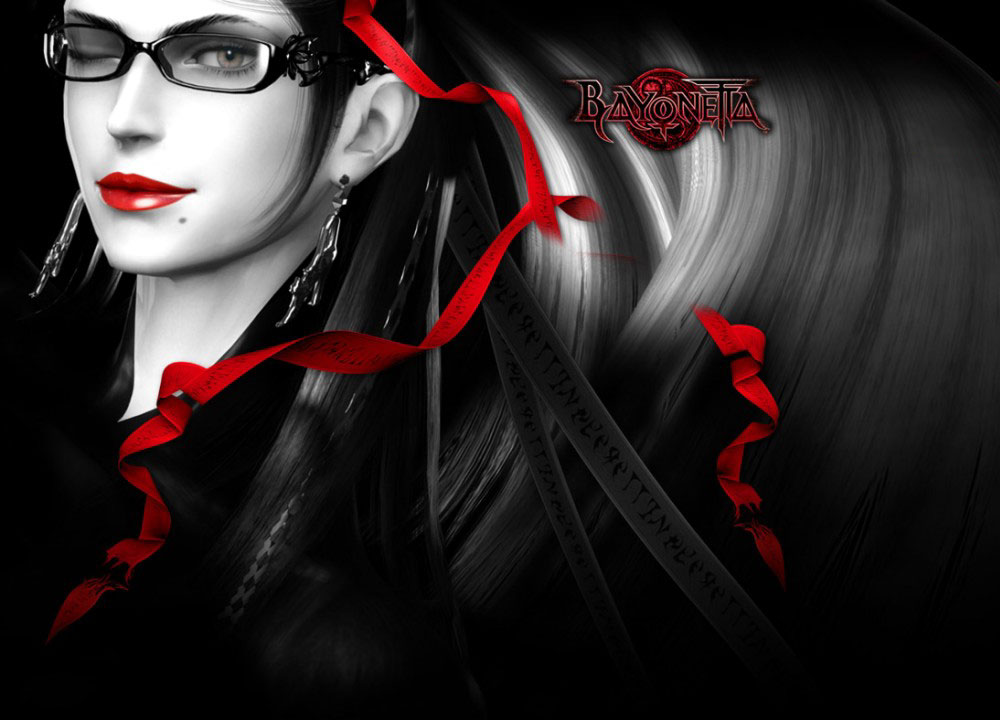 Bayonetta Face Artwork from Bayonetta