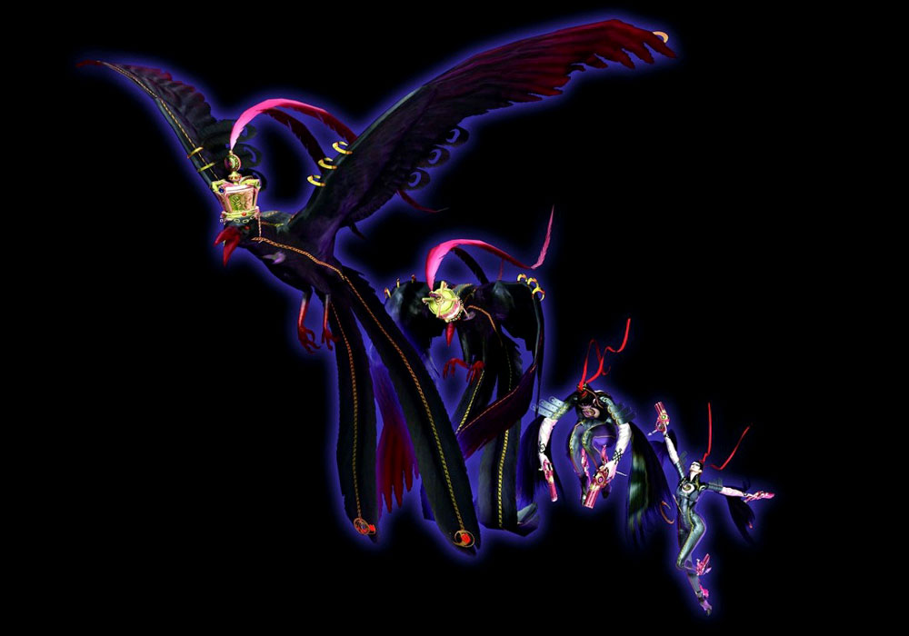 Bayonetta Crow Form Art from Bayonetta