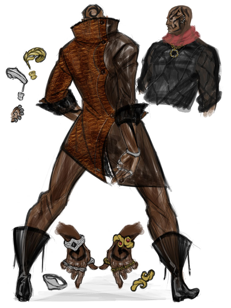 Rodin Backside Art from Bayonetta