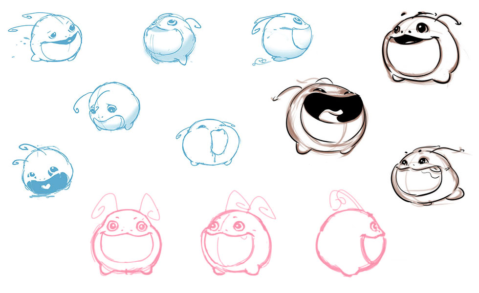 Biggs Early Concept Art from Critter Crunch