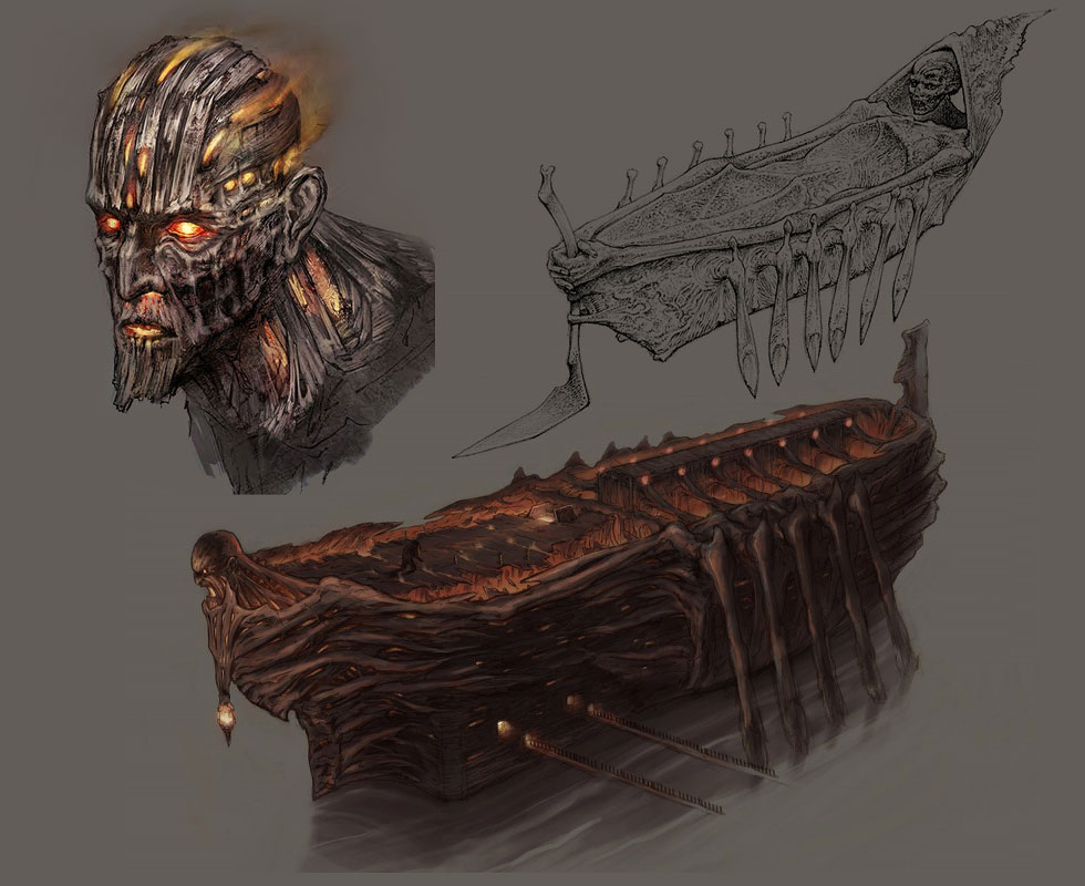 Charon Art from Dante's Inferno
