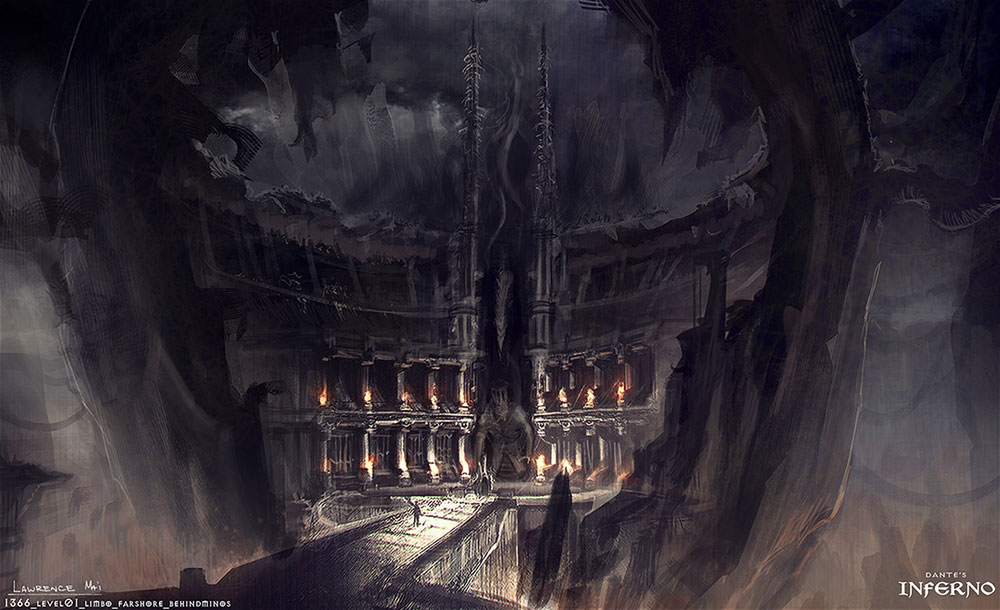 Limbo, Behind Minos Art from Dante's Inferno