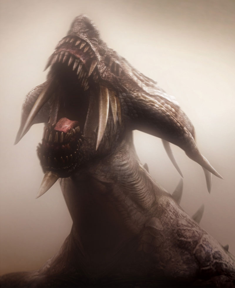 Dragon God Art from Demon's Souls