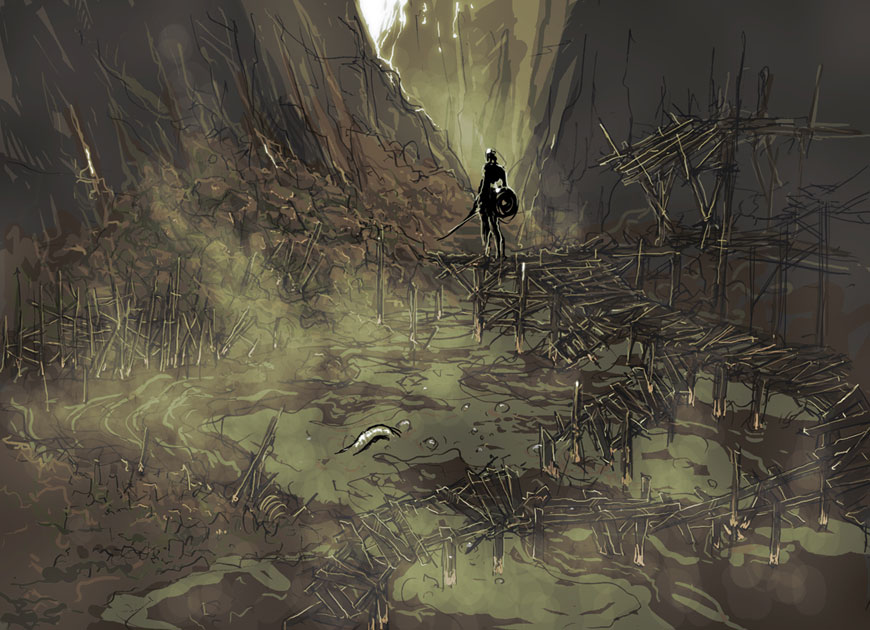 Valley of Defilement Art from Demon's Souls