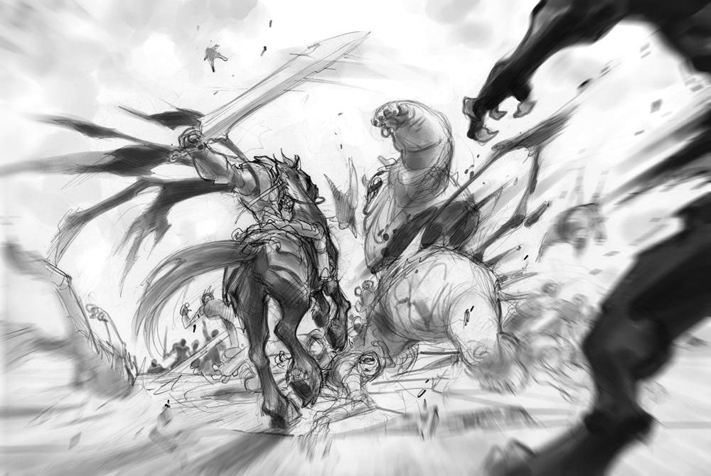 Action Sketch from Darksiders