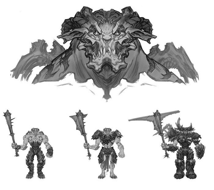 Phantom Guard Head Art from Darksiders