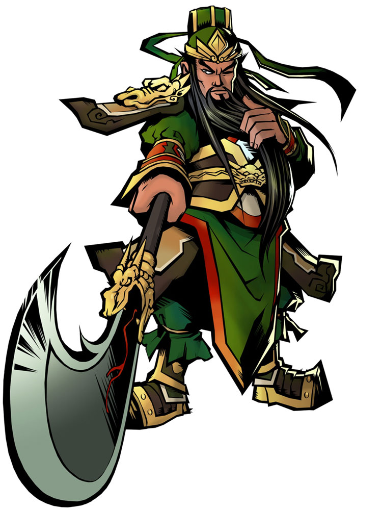 Guan Yu Art from Dynasty Warriors DS: Fighter's Battle