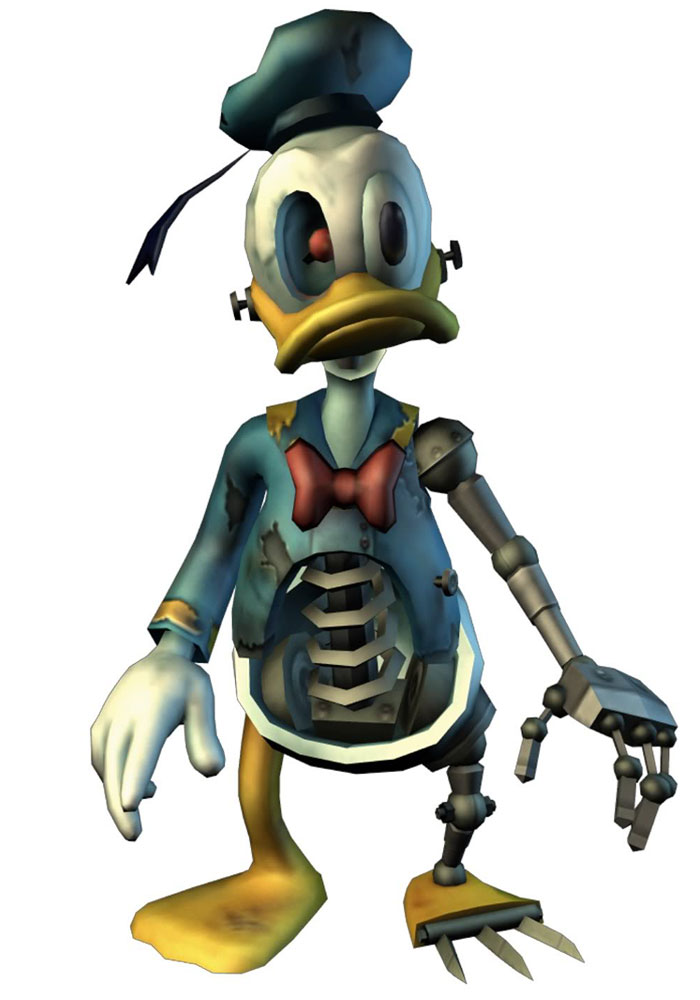 Animatronic Donald Art from Epic Mickey