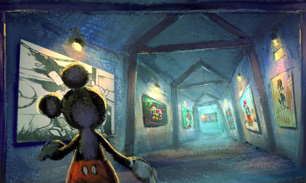 Hallway Concept Art from Epic Mickey