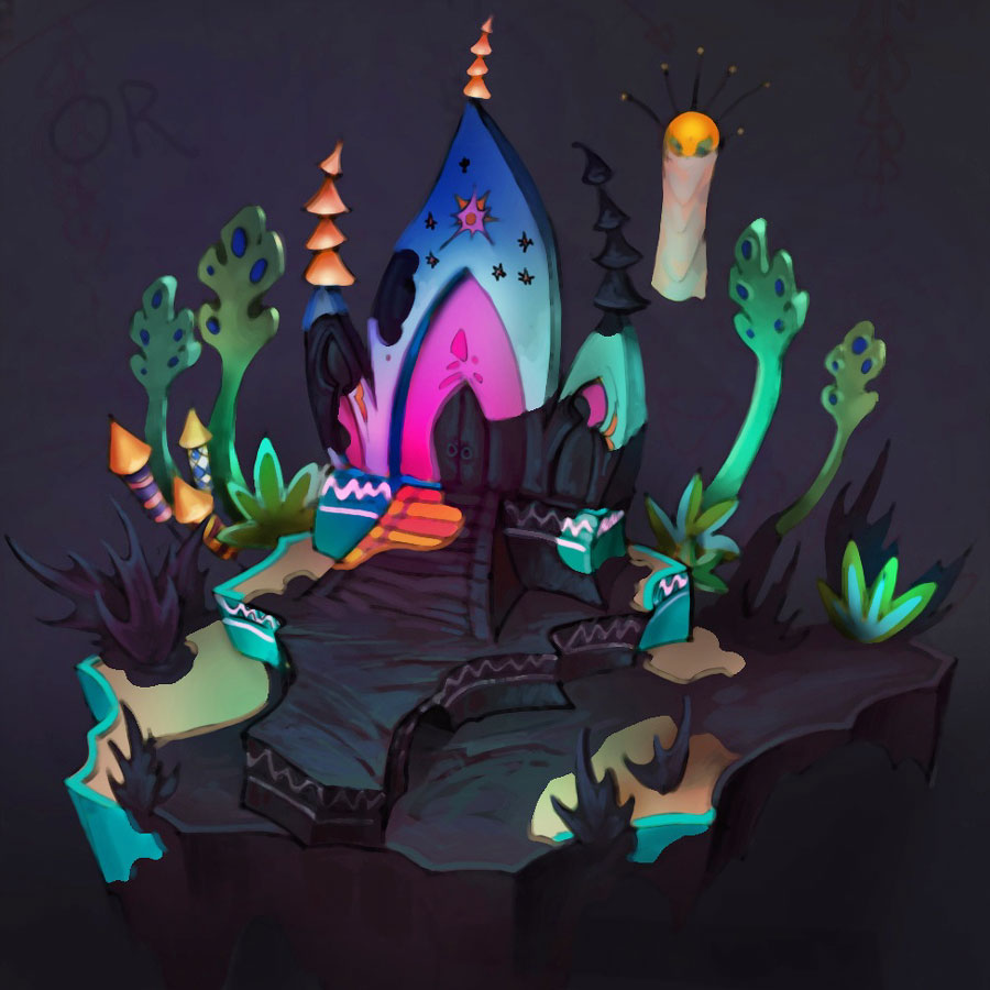 Gremlin Village Island Art from Epic Mickey