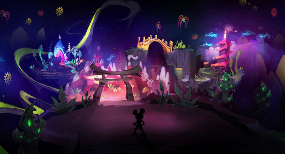 Gremlin Village Vista Art from Epic Mickey