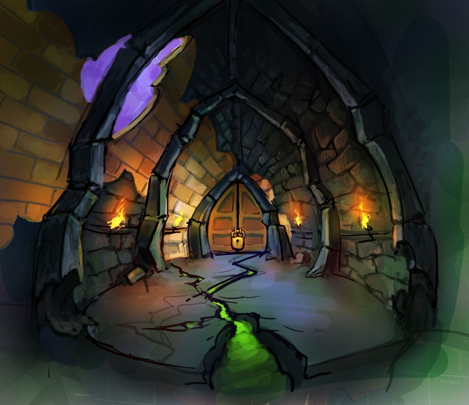 Mad Doctor Lab Back Door Art from Epic Mickey