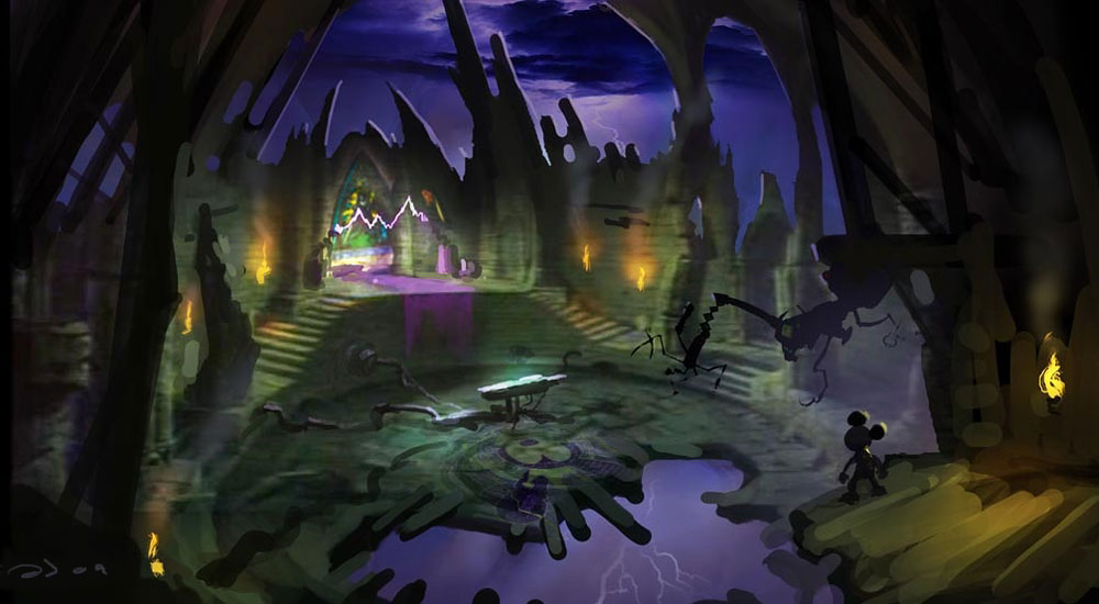 Mad Doctor Lab Art from Epic Mickey