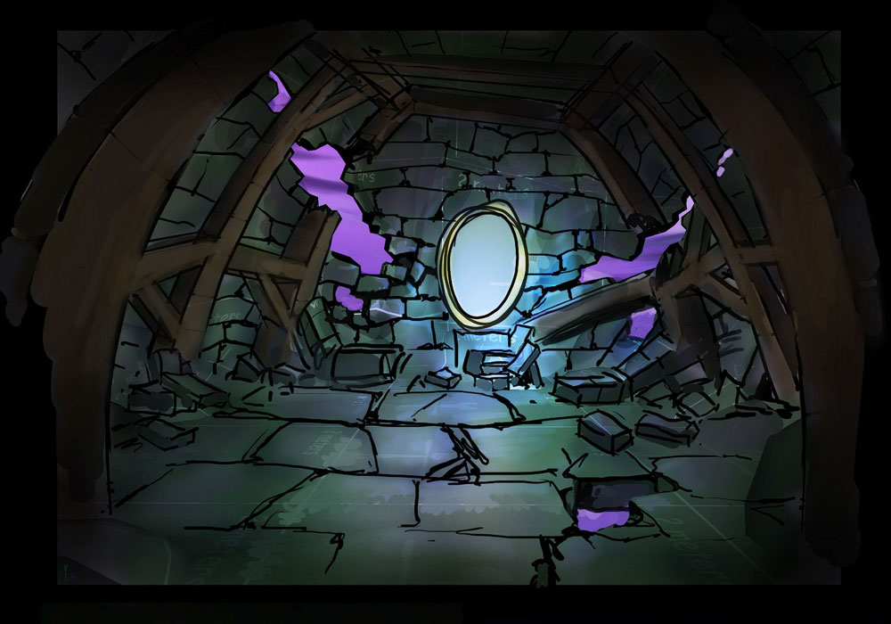 Mirror Room Art from Epic Mickey