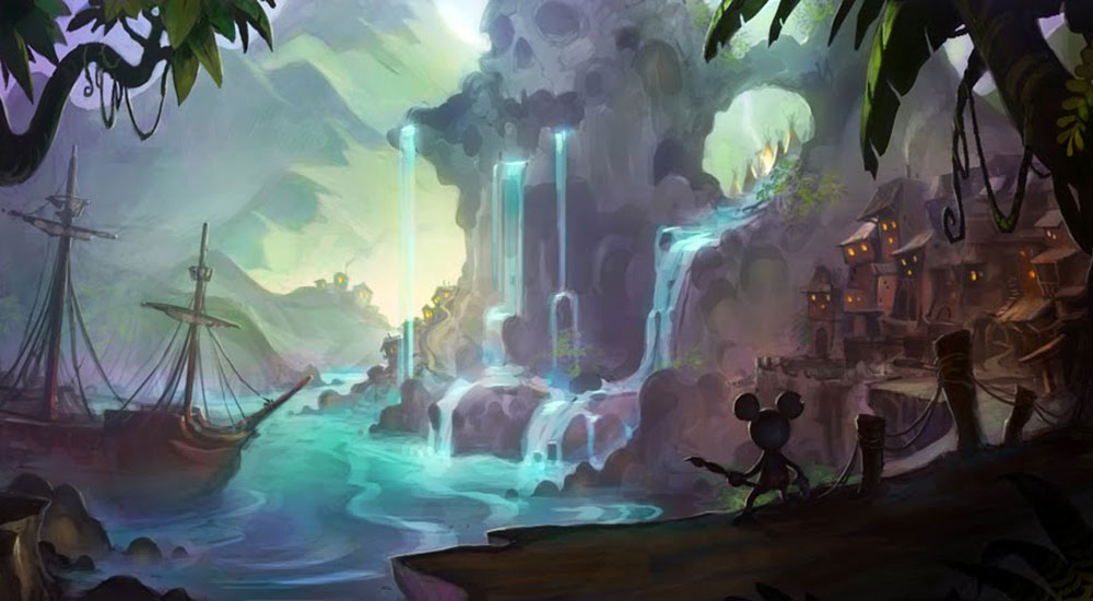 Pirates Cove Art from Epic Mickey