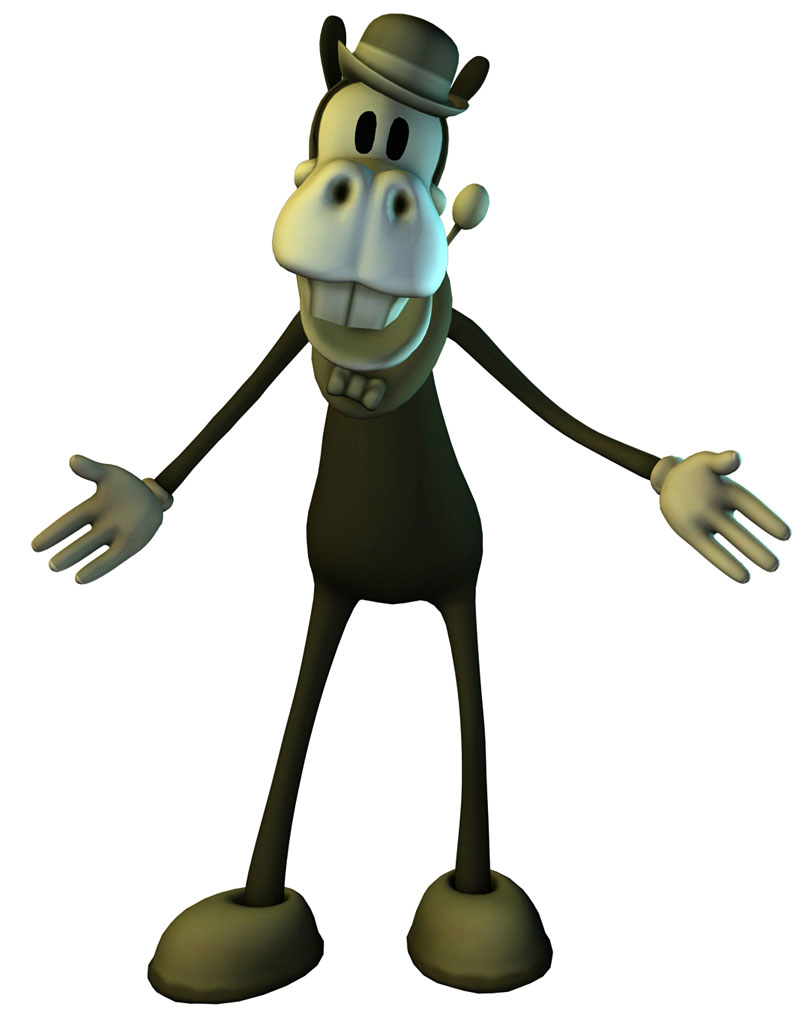 Horace Horse Collar Art from Epic Mickey