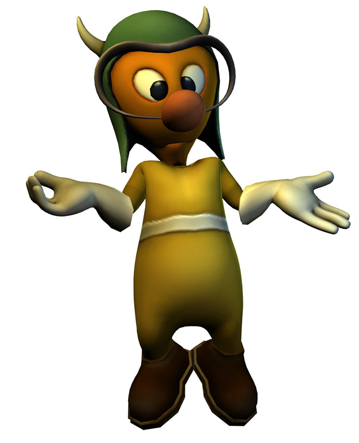 Yellow Gremlin Art from Epic Mickey