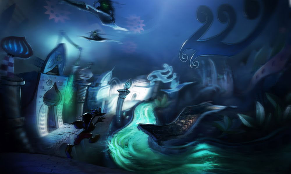 Small World Asia Art from Epic Mickey