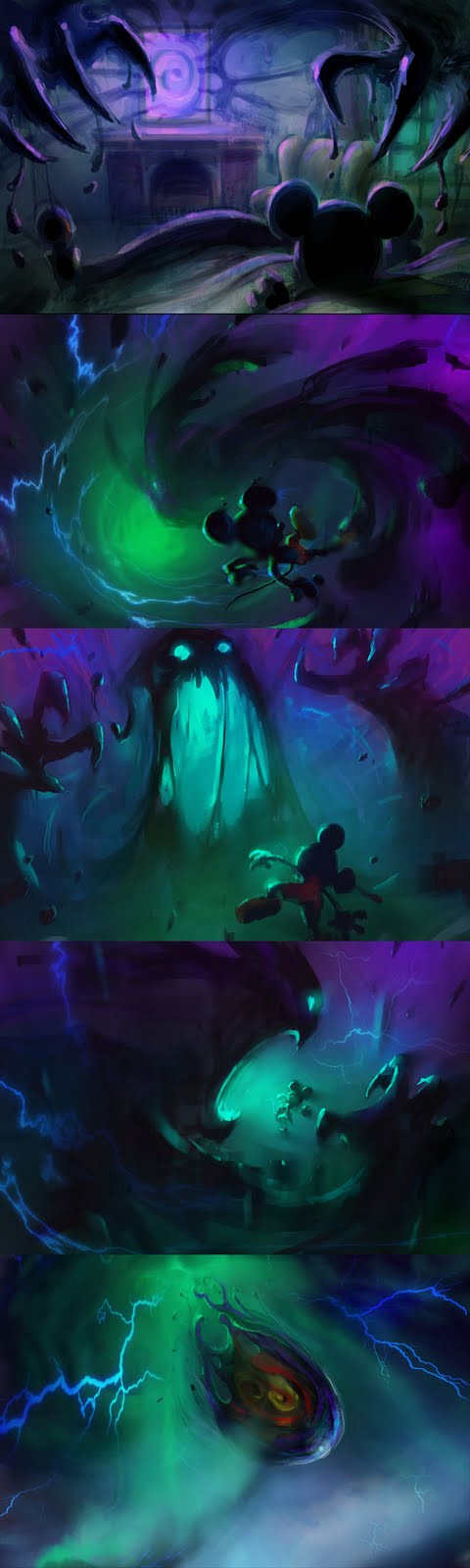 Storyboard Art from Epic Mickey