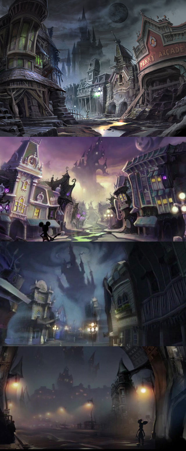 Storyboard Concepts from Epic Mickey