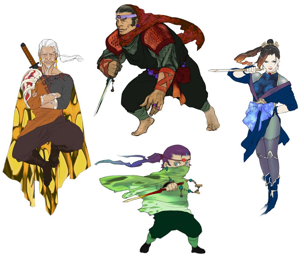 Eblan Four Art from Final Fantasy IV: The After Years