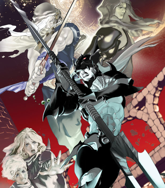 Main Characters Art from Final Fantasy IV: The After Years