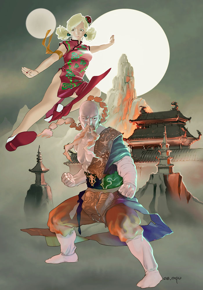 Ursula & Yang Art from Final Fantasy IV: The After Years