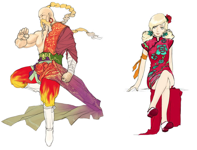 Yang & Ursula Art from Final Fantasy IV: The After Years