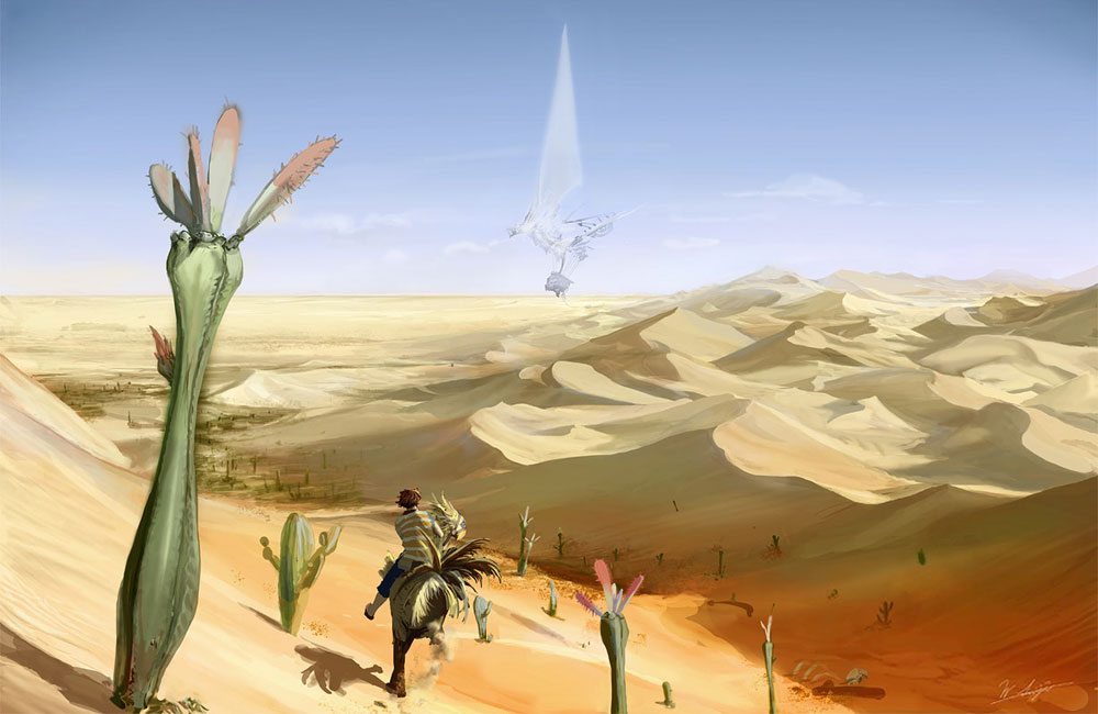 Desert Illustration from Final Fantasy Crystal Chronicles: Crystal Bearers