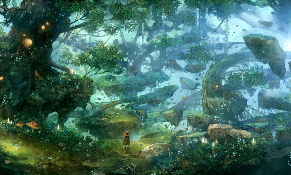 Forest Illustration from Final Fantasy Crystal Chronicles: Crystal Bearers