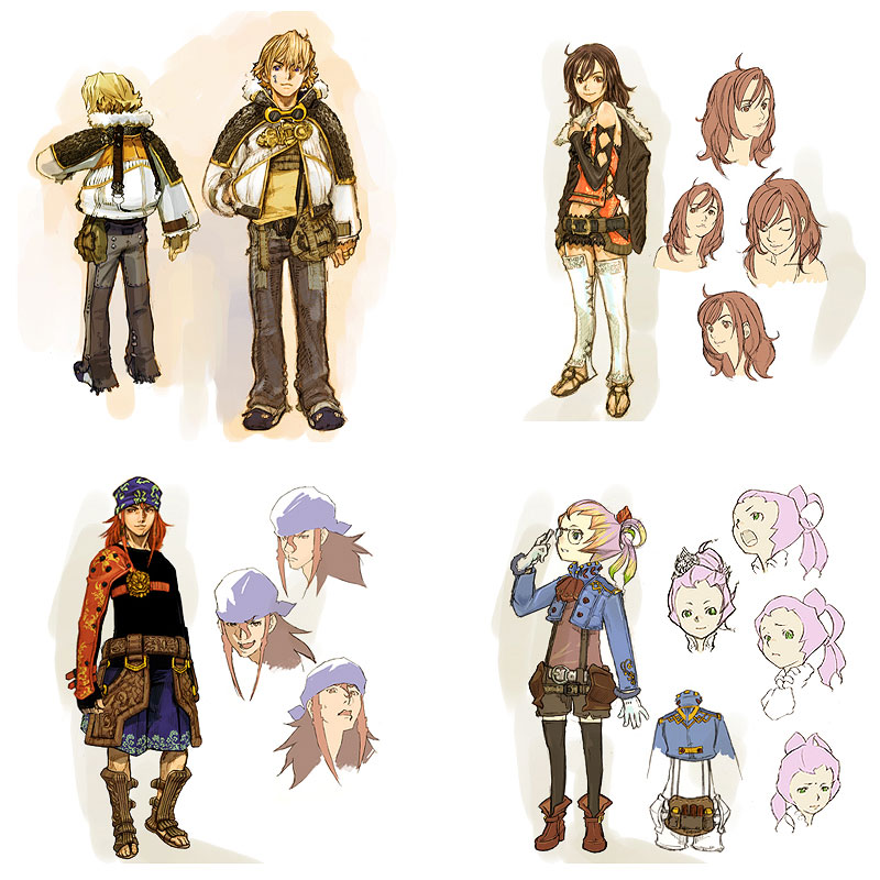Main Character Concept Art from Final Fantasy Crystal Chronicles: Crystal Bearers