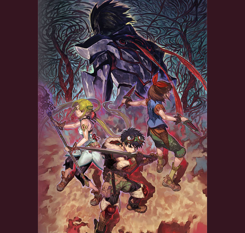 Main Characters Promotional Illustration from Grandia III