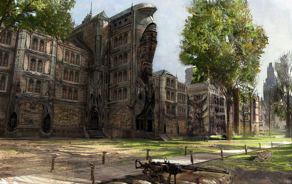 Academy Building Art from Gears of War